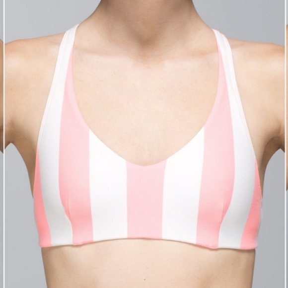 lululemon athletica Other - Lululemon Steep Stripe Bleached Coral Bra 2